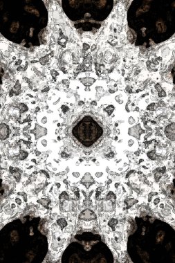 Kusursuz kaleydoskop dokusu. Esrarengiz mistik enerji iyileştirici sahasrara mandala.