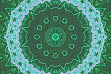 Kusursuz kaleydoskop, mandala soyut arkaplan görünümü