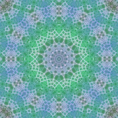 Kusursuz kaleydoskop, mandala soyut arkaplan görünümü