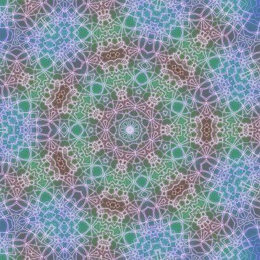 Kusursuz kaleydoskop, mandala soyut arkaplan görünümü