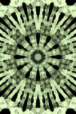 Kusursuz kaleydoskop, mandala soyut arkaplan görünümü