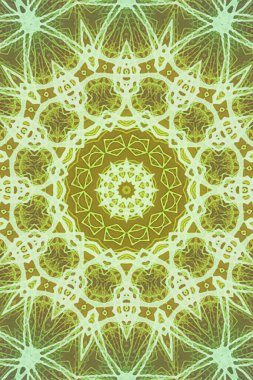 Kusursuz kaleydoskop, mandala soyut arkaplan görünümü