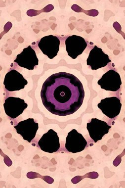 Kusursuz kaleydoskop, mandala soyut arkaplan görünümü