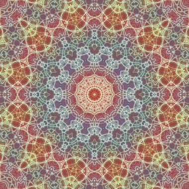 Kusursuz kaleydoskop, mandala soyut arkaplan görünümü