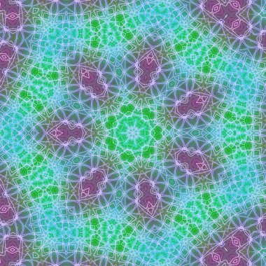 Kusursuz kaleydoskop, mandala soyut arkaplan görünümü