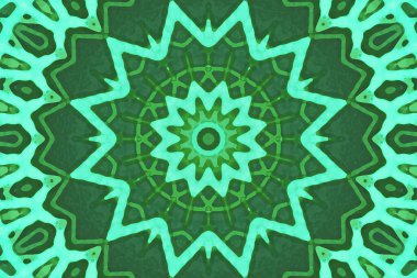 Kusursuz kaleydoskop, mandala soyut arkaplan görünümü