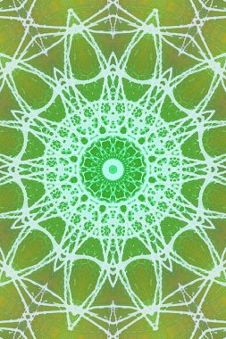 Kusursuz kaleydoskop, mandala soyut arkaplan görünümü