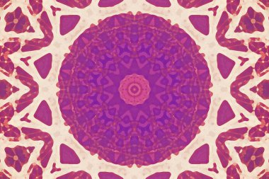 Kusursuz kaleydoskop, mandala soyut arkaplan görünümü