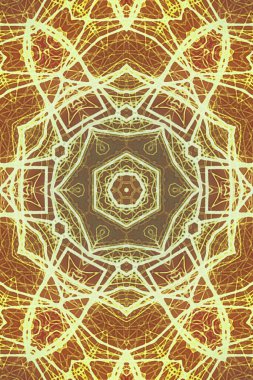 Kusursuz kaleydoskop, mandala soyut arkaplan görünümü