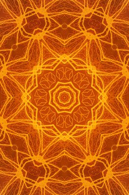 Kusursuz kaleydoskop, mandala soyut arkaplan görünümü