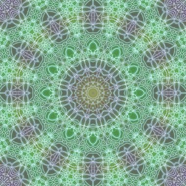 Kusursuz kaleydoskop, mandala soyut arkaplan görünümü