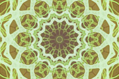 Kusursuz kaleydoskop, mandala soyut arkaplan görünümü
