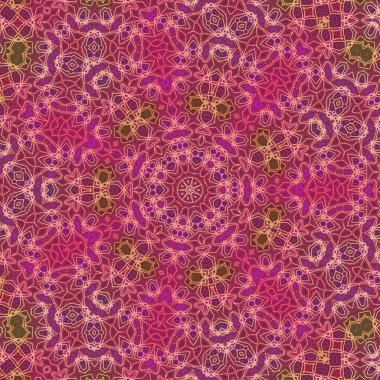 Kusursuz kaleydoskop, mandala soyut arkaplan görünümü