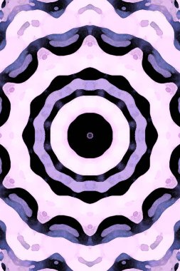 Kusursuz kaleydoskop, mandala soyut arkaplan görünümü
