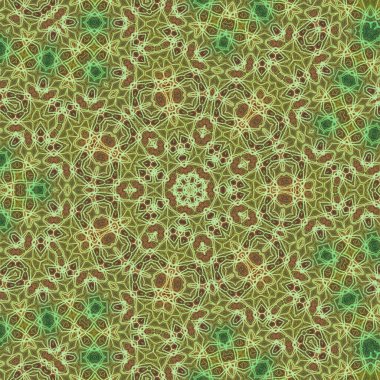 Kusursuz kaleydoskop, mandala soyut arkaplan görünümü