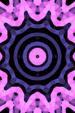 Kusursuz kaleydoskop, mandala soyut arkaplan görünümü