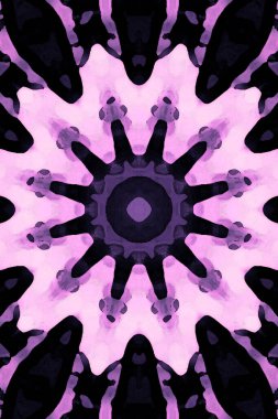 Kusursuz kaleydoskop, mandala soyut arkaplan görünümü