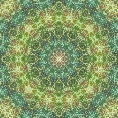 Kusursuz kaleydoskop, mandala soyut arkaplan görünümü