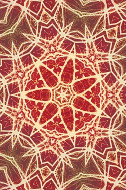 Kusursuz kaleydoskop, mandala soyut arkaplan görünümü