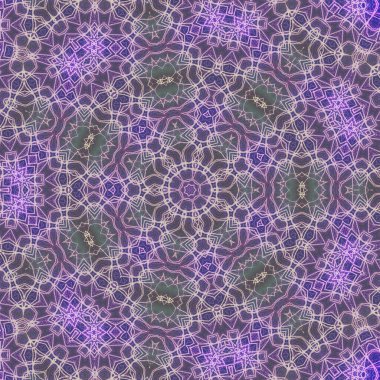 Kusursuz kaleydoskop, mandala soyut arkaplan görünümü