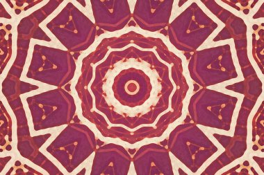 Kusursuz kaleydoskop, mandala soyut arkaplan görünümü