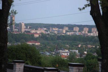 şehir konsepti, şehir manzarası arkaplan görüntüsü  