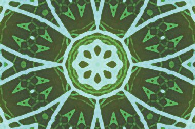 Kusursuz kaleydoskop, mandala soyut arkaplan görünümü