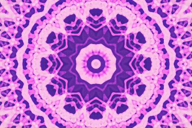 Kusursuz kaleydoskop, mandala soyut arkaplan görünümü