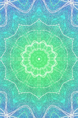 Kusursuz kaleydoskop, mandala soyut arkaplan görünümü