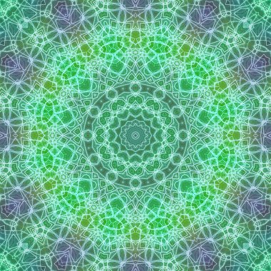 Kusursuz kaleydoskop, mandala soyut arkaplan görünümü