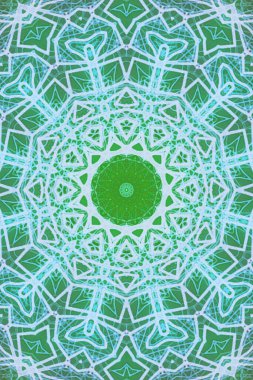 Kusursuz kaleydoskop, mandala soyut arkaplan görünümü