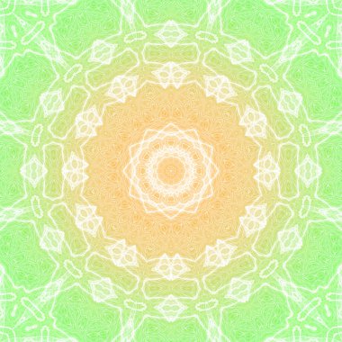 Kusursuz kaleydoskop, mandala soyut arkaplan görünümü