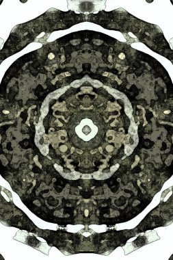 Kusursuz kaleydoskop, mandala soyut arkaplan görünümü