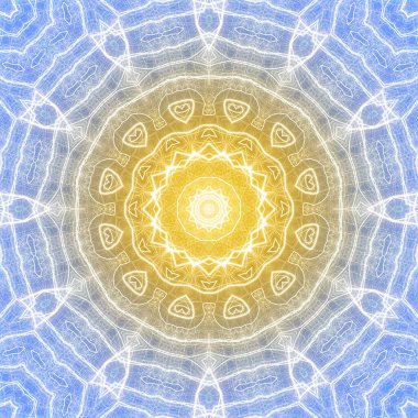 Kusursuz kaleydoskop, mandala soyut arkaplan görünümü