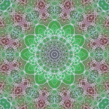 Kusursuz kaleydoskop, mandala soyut arkaplan görünümü