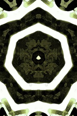 Kusursuz kaleydoskop, mandala soyut arkaplan görünümü