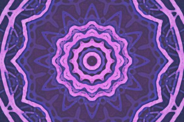 Kusursuz kaleydoskop, mandala soyut arkaplan görünümü