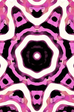 Kusursuz kaleydoskop, mandala soyut arkaplan görünümü