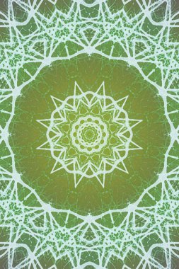 Kusursuz kaleydoskop, mandala soyut arkaplan görünümü