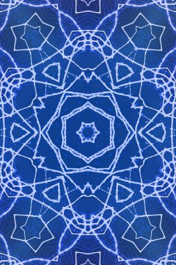 Kusursuz kaleydoskop, mandala soyut arkaplan görünümü