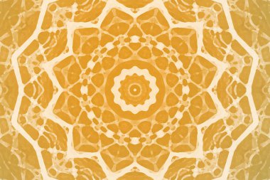 Kusursuz kaleydoskop, mandala soyut arkaplan görünümü