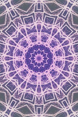 Kusursuz kaleydoskop, mandala soyut arkaplan görünümü