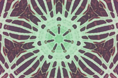 Kusursuz kaleydoskop, mandala soyut arkaplan görünümü