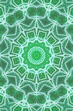 Kusursuz kaleydoskop, mandala soyut arkaplan görünümü