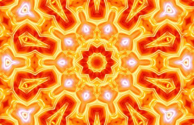 Kusursuz kaleydoskop, mandala soyut arkaplan görünümü