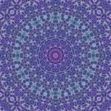 Kusursuz kaleydoskop, mandala soyut arkaplan görünümü