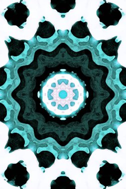 Kusursuz kaleydoskop, mandala soyut arkaplan görünümü