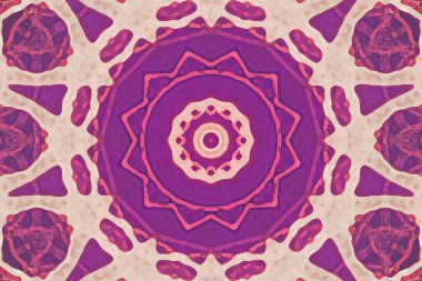 Kusursuz kaleydoskop, mandala soyut arkaplan görünümü