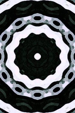 Kusursuz kaleydoskop, mandala soyut arkaplan görünümü