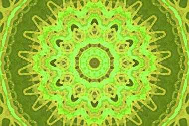 Kusursuz kaleydoskop, mandala soyut arkaplan görünümü